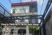 Lắp đặt và nghiệm thu hệ thống PCCC tại Trọng Phát Hotel Chơn Thành Bình Phước