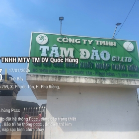 Thi công PCCC công ty hạt điều Tâm Đào - Bình Phước