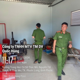 Thi công lắp đặt hệ thống phòng cháy chữa cháy Trường trung học cơ sở thác mơ, phường Thác Mơ, thị xã Phước Long, tỉnh Bình Phước