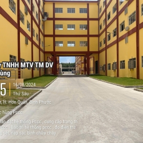 Thi công lắp đặt hệ thống phòng cháy công ty TNHH Quốc tế Tân Phong, xã Đồng Nơ , huyện Hớn Quản, tỉnh Bình Phước