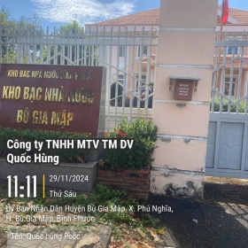 Thi công hệ thống PCCC cho kho bạc Huyện Bù Gia Mập tỉnh Bình Phước