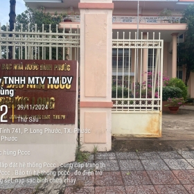 Thi công hệ thống PCCC cho kho bạc Thị xã Phước Long tỉnh Bình Phước