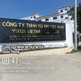 Công trình PCCC CTY YU XIN VIỆT NAM - KCN BECAMEX BÌNH PHƯỚC