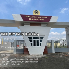 Thi công PCCC Trại Tạm giam C.A Tỉnh Bình Phước