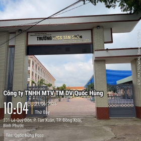 PCCC cho Trường Trung học Cơ sở Tân Xuân-Bình Phước