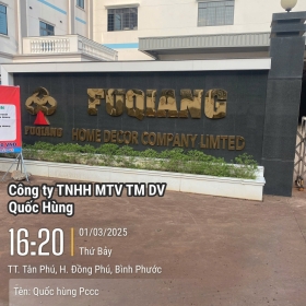 Thi công PCCC Cty FUQIANG kcn Đồng Phú