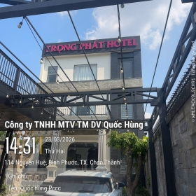 Lắp đặt và nghiệm thu hệ thống PCCC tại Trọng Phát Hotel Chơn Thành Bình Phước