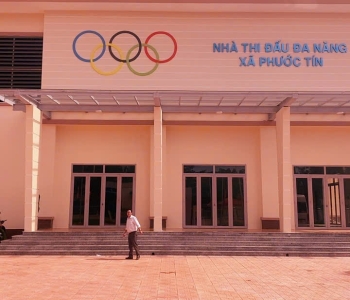 Thi công lắp đặt hệ thống phòng cháy chữa cháy nhiệm thu phòng cháy chữa cháy. Nhà thi đấu đa năng xã Phước Tín, thị xã Phước Long, tỉnh Bình Phước