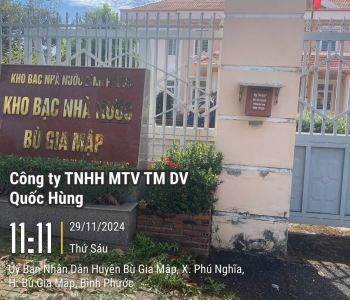 Thi công hệ thống PCCC cho kho bạc Huyện Bù Gia Mập tỉnh Bình Phước