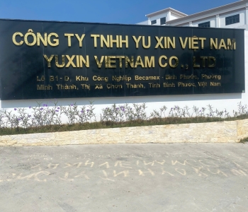 Thi công PCCC cho Cty YUXIN VIETNAM CO.,LTD kcn Becamex Bình Phước