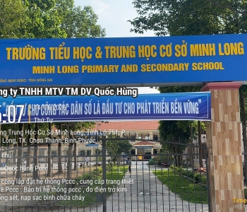 HỆ THỐNG PCCC TRƯỜNG TIỂU HỌC và THCS Minh LONG