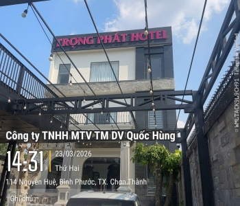 Lắp đặt và nghiệm thu hệ thống PCCC tại Trọng Phát Hotel Chơn Thành Bình Phước