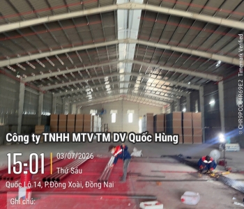 THI CÔNG DỰ ÁN HỆ THỐNG PCCC CHO CÔNG TY TNHH THƯƠNG MẠI DỊCH VỤ ĐẦU TƯ XÂY DỰNG AN VINH – CHI NHÁNH 5 TẠI BÌNH PHƯỚC