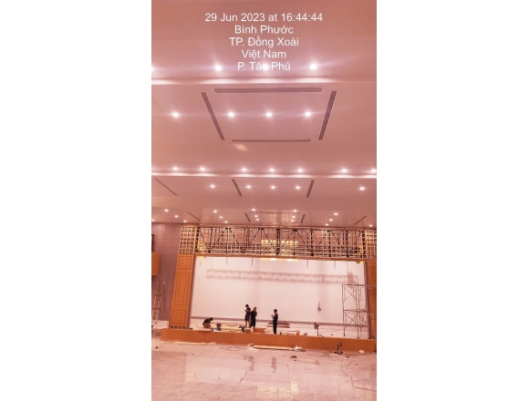 Thi công lắp đặt hệ thống phòng cháy chữa cháy hội trường 400 Công an tỉnh Bình PHƯỚC