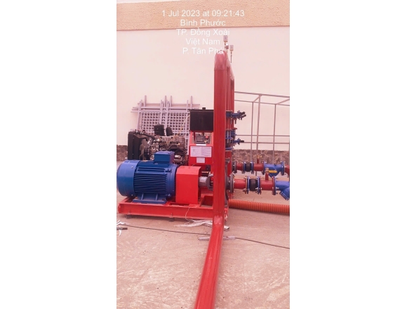 Thi công lắp đặt hệ thống phòng cháy chữa cháy hội trường 400 Công an tỉnh Bình PHƯỚC