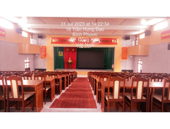 Thi công lắp đặt hệ thống phòng cháy chữa cháy hội trường 400 Công an tỉnh Bình PHƯỚC