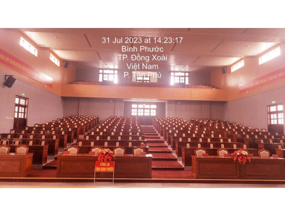 Thi công lắp đặt hệ thống phòng cháy chữa cháy hội trường 400 Công an tỉnh Bình PHƯỚC