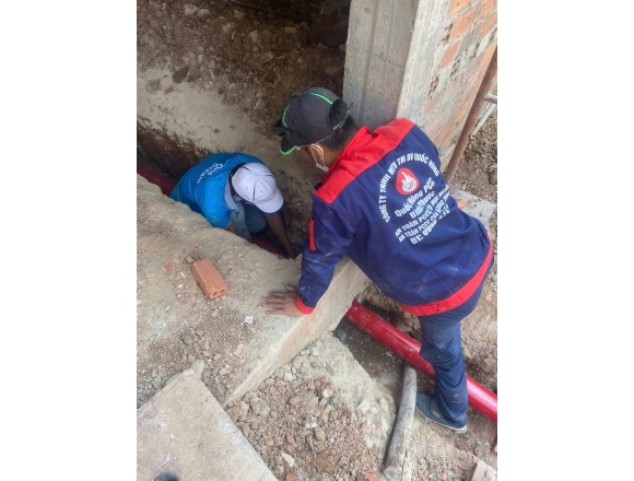 Thi công lắp đặt hệ thống phòng cháy chữa cháy hội trường 400 Công an tỉnh Bình PHƯỚC