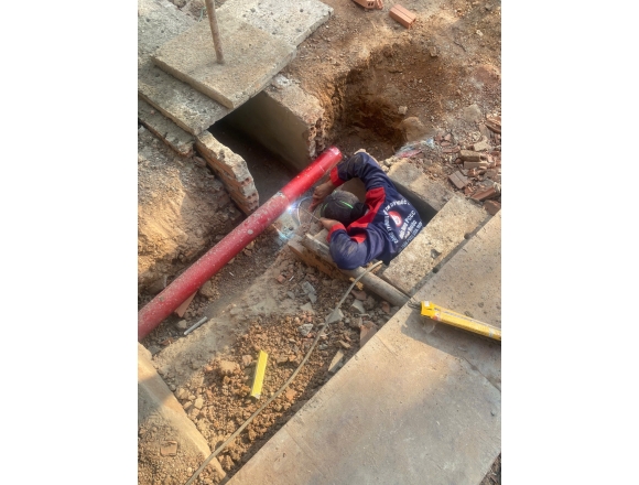 Thi công lắp đặt hệ thống phòng cháy chữa cháy hội trường 400 Công an tỉnh Bình PHƯỚC