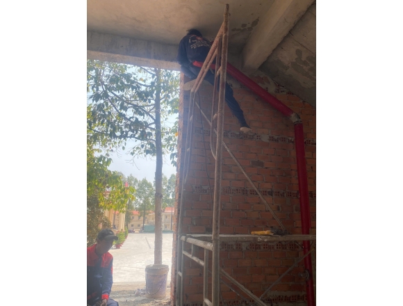 Thi công lắp đặt hệ thống phòng cháy chữa cháy hội trường 400 Công an tỉnh Bình PHƯỚC