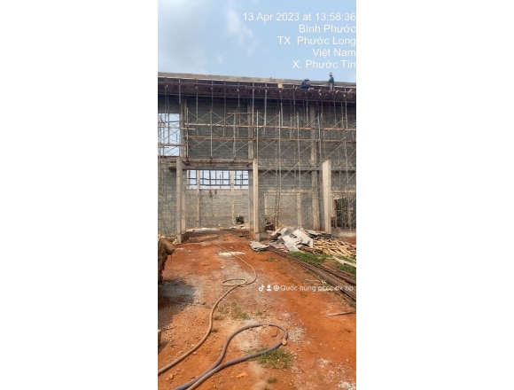 Thi công lắp đặt hệ thống phòng cháy chữa cháy nhiệm thu phòng cháy chữa cháy. Nhà thi đấu đa năng xã Phước Tín, thị xã Phước Long, tỉnh Bình Phước