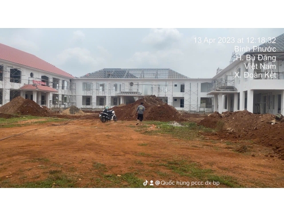 Thi công lắp đặt hệ thống phòng cháy chữa cháy Trường mầm non Hoa Sen, xã Đoàn Kết, huyện Bù Đăng tỉnh Bình Phước