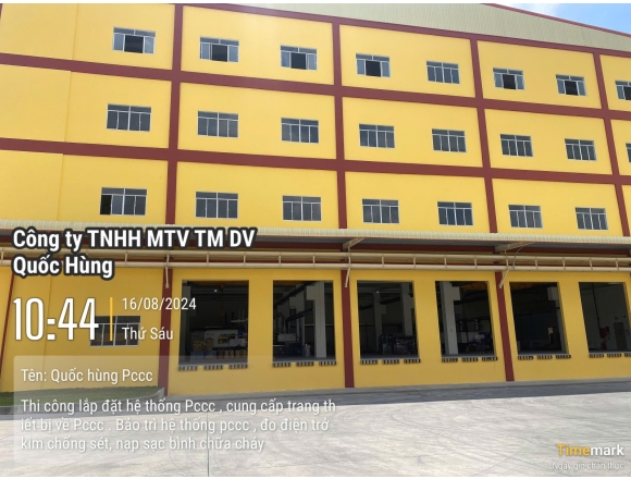 Thi công lắp đặt hệ thống phòng cháy công ty TNHH Quốc tế Tân Phong, xã Đồng Nơ , huyện Hớn Quản, tỉnh Bình Phước