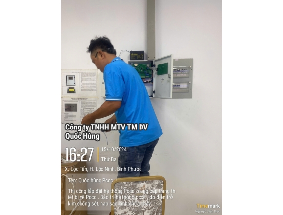 Thi công lắp đặt hệ thống phòng cháy chữa , công ty cổ phần năng lượng lộc ninh 4,5 trạm biến áp 220KV xã Lộc Tấn, huyện Lộc Ninh, tỉnh Bình Phước