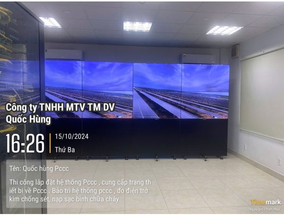 Thi công lắp đặt hệ thống phòng cháy chữa , công ty cổ phần năng lượng lộc ninh 4,5 trạm biến áp 220KV xã Lộc Tấn, huyện Lộc Ninh, tỉnh Bình Phước