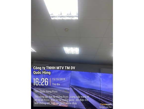 Thi công lắp đặt hệ thống phòng cháy chữa , công ty cổ phần năng lượng lộc ninh 4,5 trạm biến áp 220KV xã Lộc Tấn, huyện Lộc Ninh, tỉnh Bình Phước