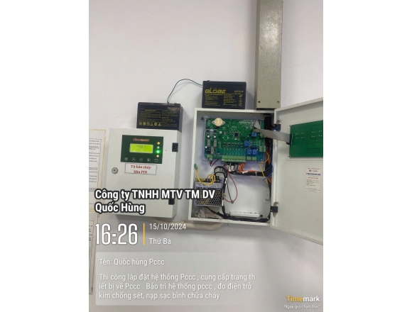 Thi công lắp đặt hệ thống phòng cháy chữa , công ty cổ phần năng lượng lộc ninh 4,5 trạm biến áp 220KV xã Lộc Tấn, huyện Lộc Ninh, tỉnh Bình Phước