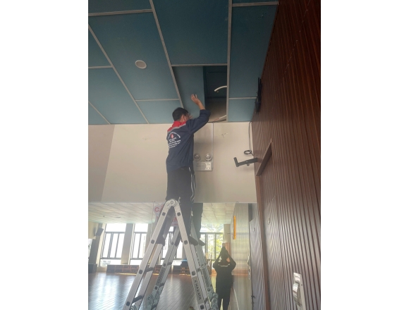 Thi công lắp đặt hệ thống báo cháy tự động phòng tập ghim X-MEN