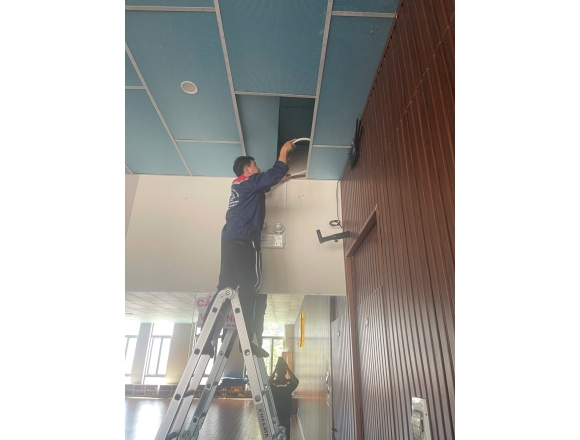 Thi công lắp đặt hệ thống báo cháy tự động phòng tập ghim X-MEN