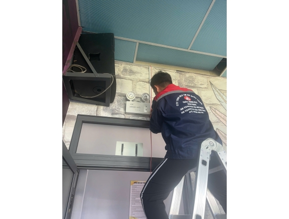 Thi công lắp đặt hệ thống báo cháy tự động phòng tập ghim X-MEN