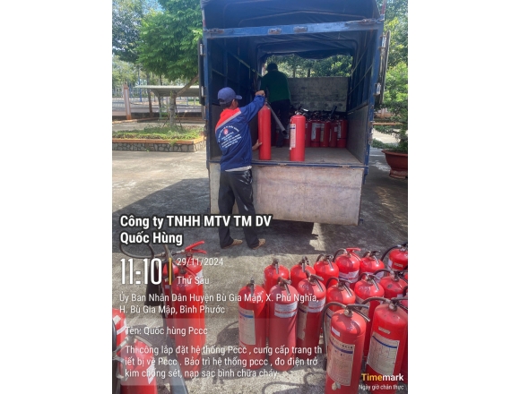 Thi công hệ thống PCCC cho kho bạc Huyện Bù Gia Mập tỉnh Bình Phước