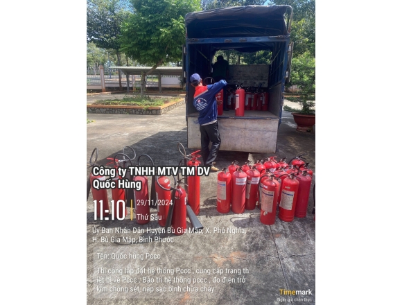 Thi công hệ thống PCCC cho kho bạc Huyện Bù Gia Mập tỉnh Bình Phước