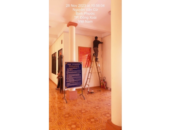 Lắp đặt hệ thống PCCC tại cơ sở Ban tổ chức Tỉnh Bình Phước