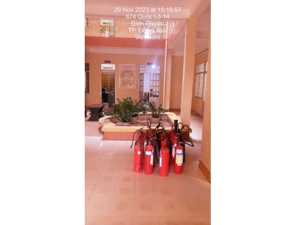 Lắp đặt hệ thống PCCC tại cơ sở Ban tổ chức Tỉnh Bình Phước