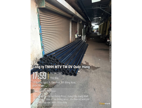 Thi công PCCC cho Chợ Đồng Xoài- Tp.Đồng Xoài, Bình Phước