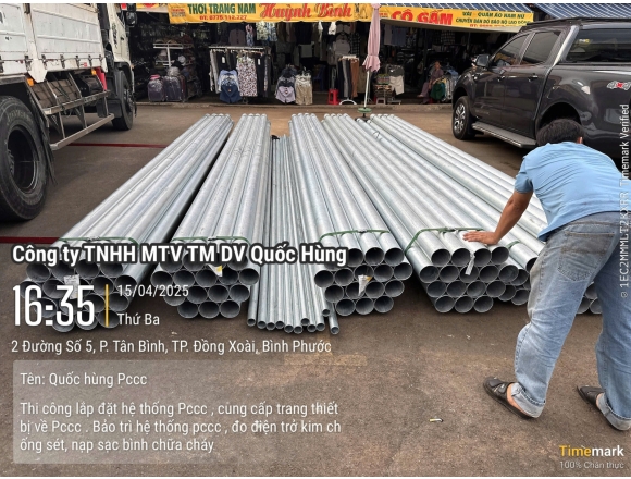 Thi công PCCC cho Chợ Đồng Xoài- Tp.Đồng Xoài, Bình Phước