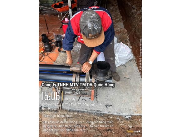 Thi công PCCC cho Chợ Đồng Xoài- Tp.Đồng Xoài, Bình Phước