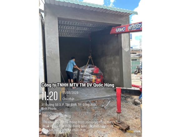 Thi công PCCC Trại Tạm giam C.A Tỉnh Bình Phước