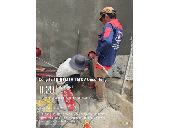 Thi công PCCC Trại Tạm giam C.A Tỉnh Bình Phước