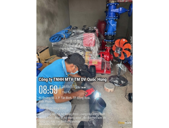 Thi công PCCC Trại Tạm giam C.A Tỉnh Bình Phước