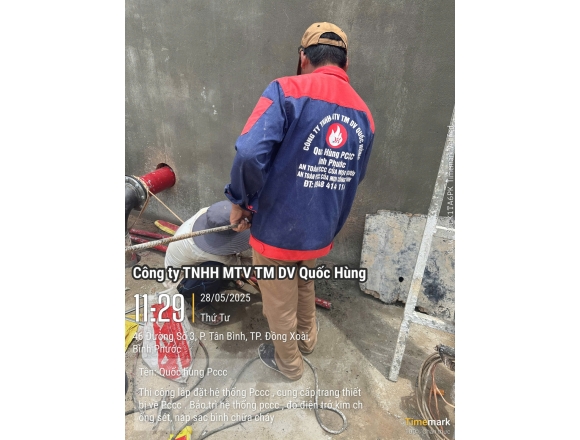 Thi công PCCC Trại Tạm giam C.A Tỉnh Bình Phước