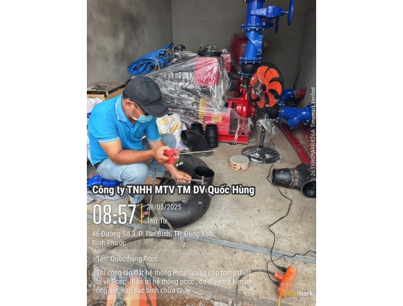 Thi công PCCC Trại Tạm giam C.A Tỉnh Bình Phước
