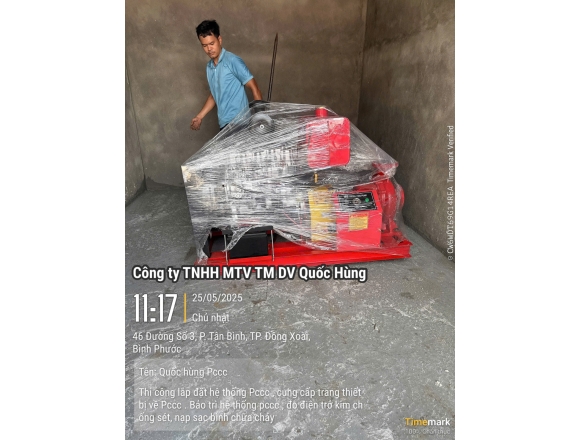 Thi công PCCC Trại Tạm giam C.A Tỉnh Bình Phước