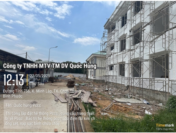 Thi công PCCC Trại Tạm giam C.A Tỉnh Bình Phước