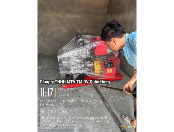 Thi công PCCC Trại Tạm giam C.A Tỉnh Bình Phước