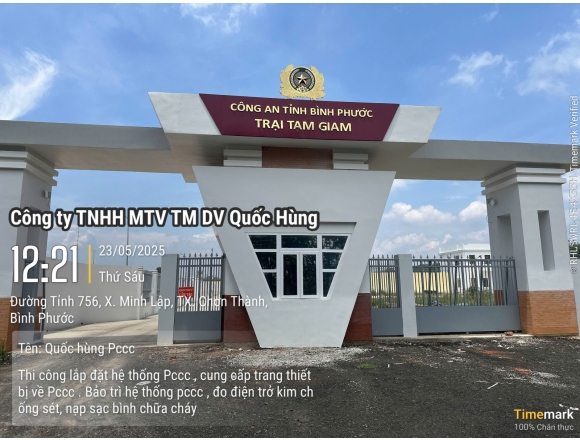 Thi công PCCC Trại Tạm giam C.A Tỉnh Bình Phước